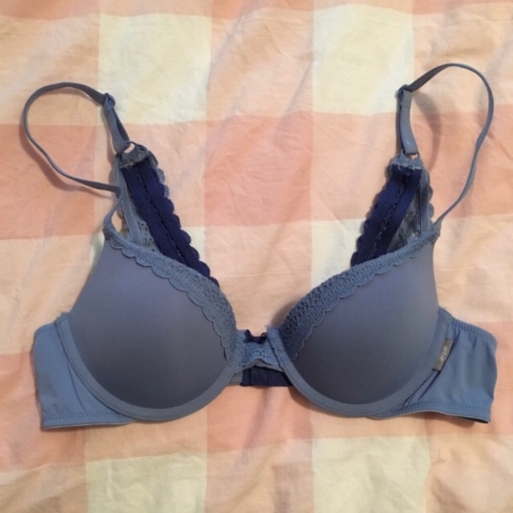 🌟3/$20 Blue Lace-back Aerie Push-up Bra